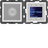 Berker 30806089 Radio Touch mit Lautsprecher DAB+. Bluetooth Q.x polarweiss samt