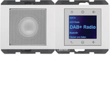 Berker 30807009 Radio Touch mit Lautsprecher DAB+. Bluetooth K.x polarweiss glänzend