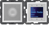 Berker 30809909 Radio Touch mit Lautsprecher DAB+. Bluetooth S.1/B.x polarweiss matt