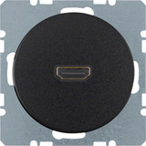 Berker 3315422045 High Definition Steckdose R.1/R.3 schwarz. glänzend