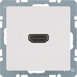 Berker 3315436089 High Definition Steckdose mit 90°-Steckanschluss Q.x polarweiß. samt