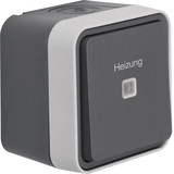 Berker 35663505 Kontroll-Wechselschalter mit Aufdruck eizung AP W.1 grau LT