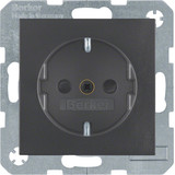 Berker 41231606 Steckdose Schuko mit erhöhtem Berührungsschutz S.1/B.3/B.7 anthrazit. matt