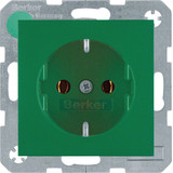 Berker 41431913 Steckdose Schuko S.1/B.3/B.7 grün. matt