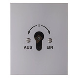 Berker 4416 Schlüsselschalter Up für Profil-Halbzylinder Druckguss IP44