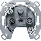 Berker 452210 Antennen-Steckdose 3Loch SAT. TV. FM. Einzeldose