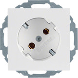 Berker 47271909 Steckdose Schuko 45° S.1/B.3/B.7 polarweiß. matt