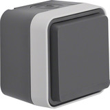 Berker 47403515 Steckdose Schuko mit Klappdeckel AP W.1 grau