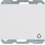 Berker 47517109 Steckdose Schuko mit Klappdeckel u. erh.BS K.1 polarweiß glänzend