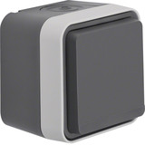 Berker 47633505 Steckdose Schuko m. Klappdeckel u. erh. Berührungsschutz W.1. grau