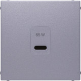 Berker 48601404 Zentralstück für USB B.x. aluminium matt. lackiert