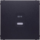 Berker 48601606 Zentralstück für USB B.x. anthrazit matt. lackiert