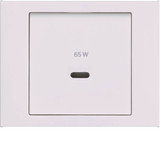 Berker 48607009 Zentralstück für USB K.x. polarweiß glänzend