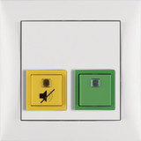 Berker 52059909 Abstell-/Anwesenheitstaster mit Rahmen S.1 polarweiß. matt