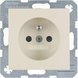 Berker 6765768982 Steckdose m. Schutzkontaktstift u. erh. Berührungsschutz S.1/B.3/B.7 weiß glänz.