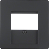 Berker 6810336086 Zentralstück für TDO-Steckdose Q.x anthrazit. samt