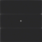 Berker 75163092 Tastsensor 3fach B.IQ Glas. schwarz