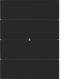 Berker 75164592 Tastsensor 4fach Komfort B.IQ Glas. schwarz