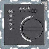 Berker 75441126 Temperaturregler mit Tasterschnittstelle Q.x anthrazit. samt