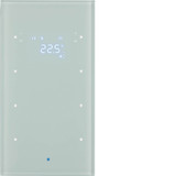 Berker 75643030 Glas-Sensor 3fach mit Temperaturregler TS Sensor. polarweiß