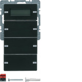 Berker 75663726 Tastsensor 3fach mit Beschriftungsfeldern. RTR. Display Q.x anthrazit. samt