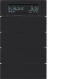 Berker 75664592 Tastsensor 4fach mit Temperaturregler und Display B.IQ Glas. schwarz
