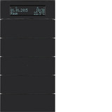 Berker 75665592 Tastsensor 5fach mit Temperaturregler und Display B.IQ Glas. schwarz