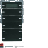 Berker 75665726 Tastsensor 5fach mit Beschriftungsfeldern. RTR. Display Q.x anthrazit. samt