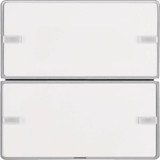 Berker 80142321 Tastsensor 2fach Komfort mit Beschriftungsfeld KNX Q.x alu samt. lackiert