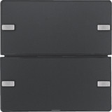 Berker 80142326 Tastsensor 2fach Komfort mit Beschriftungsfeld KNX Q.x anthrazit samt
