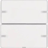 Berker 80142329 Tastsensor 2fach Komfort mit Beschriftungsfeld KNX Q.x polarweiß samt