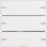 Berker 80143329 Tastsensor 3fach Komfort mit Beschriftungsfeld KNX Q.x polarweiß samt