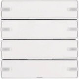 Berker 80144329 Tastsensor 4fach Komfort mit Beschriftungsfeld KNX Q.x polarweiß samt
