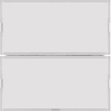 Berker 80162780 Tastsensor 2fach Komfort mit Beschriftungsfeld KNX S.1/B.x weiß/polarweiß