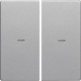 Berker 80960321 Abdeckung für Tastsensor-Modul 2fach mit Linse Q.x alu. samt lackiert