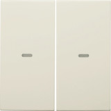 Berker 80960382 Abdeckung für Tastsensor-Modul 2fach mit Linse S.1/B.x weiß. glänzend