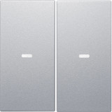 Berker 80960383 Abdeckung für Tastsensor-Modul 2fach mit Linse S.1/B.x alu. matt