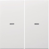 Berker 80960389 Abdeckung für Tastsensor-Modul 2fach mit Linse S.1/B.x polarweiß. glänzend