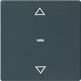 Berker 80961226 Abdeckung für Tastsensor-Modul 1fach mit Pfeil-Symbol Q.x anthrazit