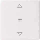 Berker 80961229 Abdeckung für Tastsensor-Modul 1fach mit Pfeil-Symbol Q.x polarweiß samt