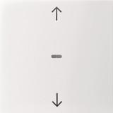 Berker 80961289 Abdeckung für Tastsensor-Modul 1fach mit Pfeil-Symbol S.1/B.x polarweiß