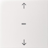 Berker 80961299 Abdeckung für Tastsensor-Modul 1fach mit Pfeil-Symbol S.1/B.x polarweiß matt