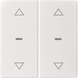 Berker 80961329 Abdeckung für Tastsensor-Modul 2fach mit Pfeil-Symbol Q.x polarweiß