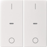 Berker 80962329 Abdeckung für Tastsensor-Modul 2fach mit I/O-Symbol Q.x polarweiß