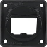 Berker 845582510 Tragplatte 2fach für BTR-/E-DAT Module. Integro Modul-Einsätze. schwarz gl.