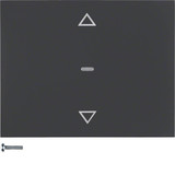 Berker 85245275 KNX-Funk Jalousie-Taste quicklink K.1 anthrazit. matt