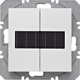 Berker 85656189 KNX-Funk Wandsender 2fach flach Solar quicklink S.1/B.3/B.7 polarweiß. glänzend