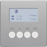 Berker 85745224 KNX-Funk Zeitschaltuhr quicklink Q.x alu samt. lackiert