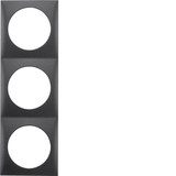 Berker 918192515 Rahmen 3fach. Integro Flow. anthrazit matt