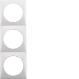 Berker 918192519 Rahmen 3fach. Integro Flow. polarweiß glänzend